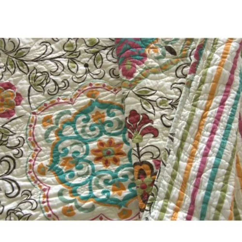 Embroidered Decorative Pillow Cover Shams set of 2